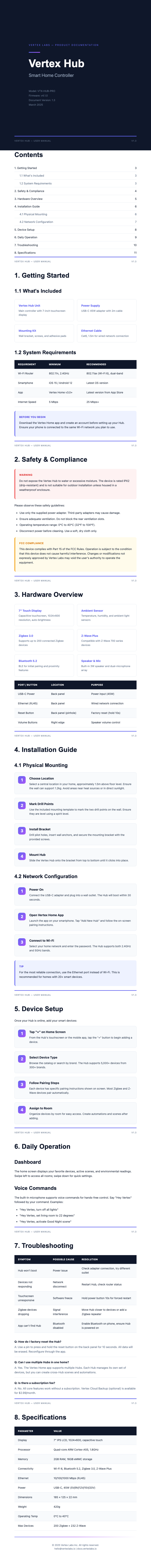 Bold contemporary instruction manual
